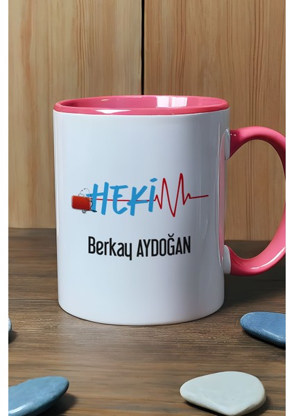 Kişiye Özel Hekim Doktor Kupa Bardak Pembe 14 Mart Tıp Bayramı Hediyesi