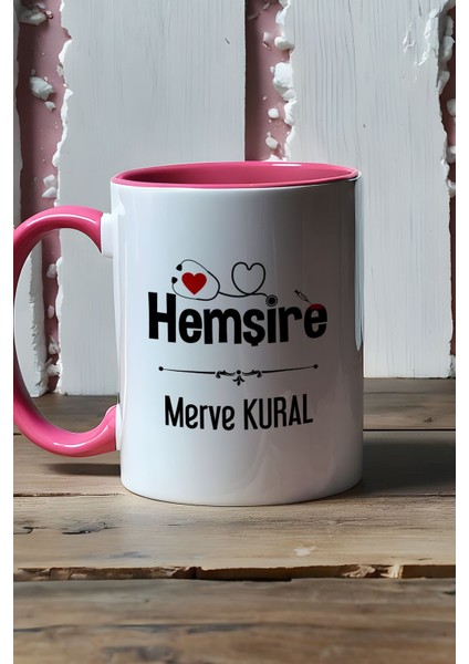 Kişiye Özel Hemşire Kupa Bardak Pembe Isme Özel Tıp Bayramı Hediyesi fiyatları