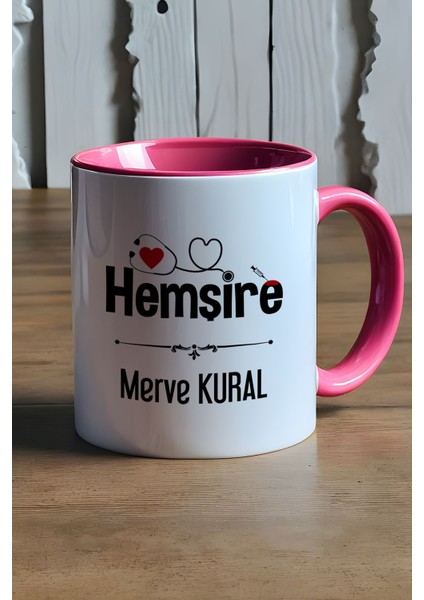 Kişiye Özel Hemşire Kupa Bardak Pembe Isme Özel Tıp Bayramı Hediyesi fırsatları