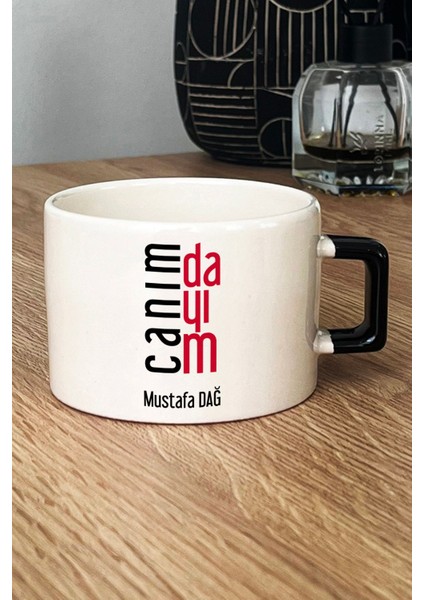 Kişiye Özel Canım Dayım Lüks Fincan Siyah Dayıya Doğum Günü Hediyesi fiyatları