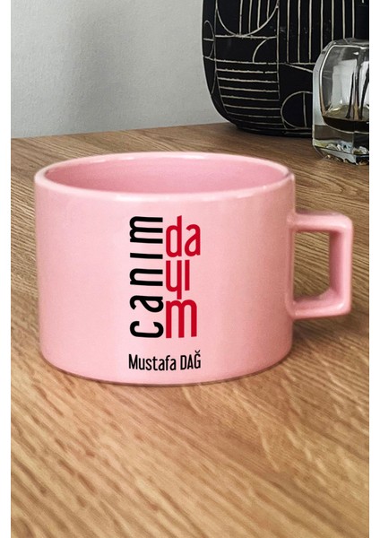Kişiye Özel Canım Dayım Pastel Fincan Pembe Dayıya Doğum Günü Hediyesi fiyatları