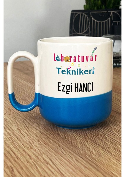 Kişiye Özel Laboratuvar Teknikeri Pro Kupa Bardak Mavi Tıp Bayramı Hediyeleri