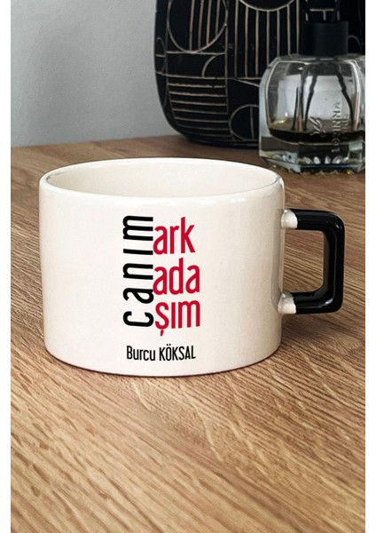 Kişiye Özel Canım Arkadaşım Lüks Fincan Siyah Arkadaşa Hediye fiyatları
