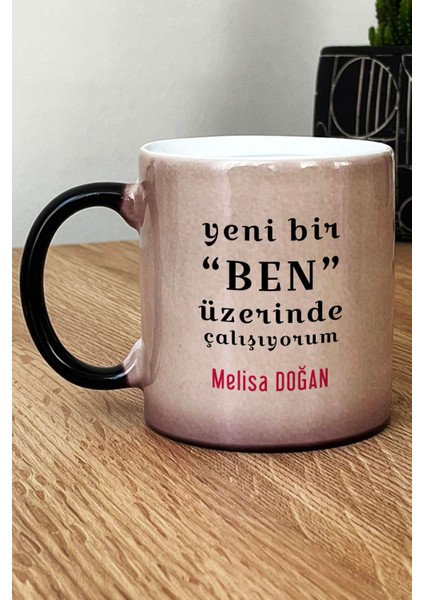 Kişiye Özel Yeni Bir Ben Kupa Bardak Sihirli Motto Arkadaşa Kardeşe Hediye