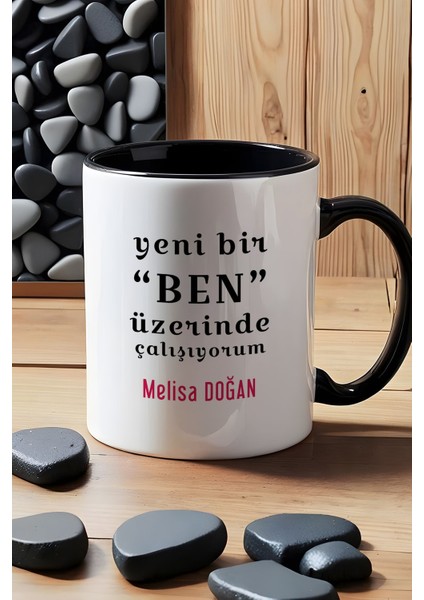 Kişiye Özel Yeni Bir Ben Kupa Bardak Siyah Motto Arkadaşa Kardeşe Hediye indirimleri