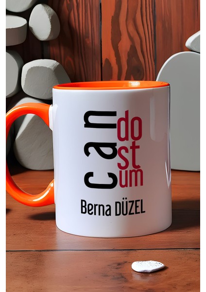 Kişiye Özel Canım Kankam Kupa Bardak Turuncu Arkadaşa Hediye indirimleri