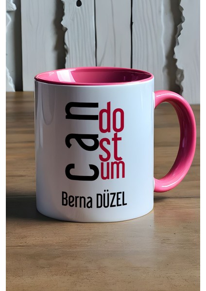 Kişiye Özel Canım Kankam Kupa Bardak Pembe Arkadaşa Hediye