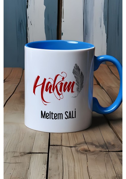 Kişiye Özel Hakim Kupa Bardak Mavi indirimleri