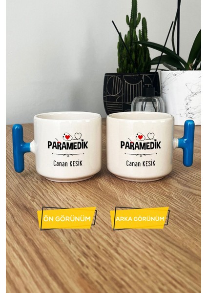 Kişiye Özel Paramedik -2- Kupa Bardak T Kulplu Mavi Att Tıp Bayramı Hediyesi