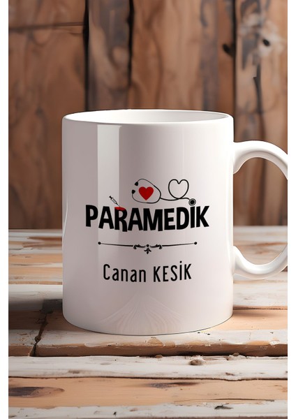 Kişiye Özel Paramedik -2- Kupa Bardak Beyaz Att Tıp Bayramı Hediyesi