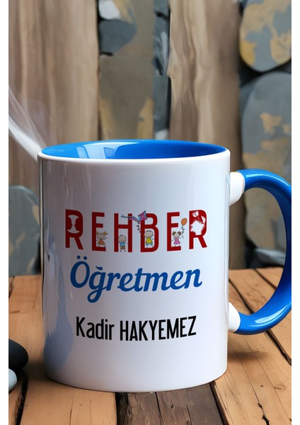 Kişiye Özel Rehber Öğretmen Kupa Bardak Mavi Öğretmenler Günü Hediyesi fiyatları