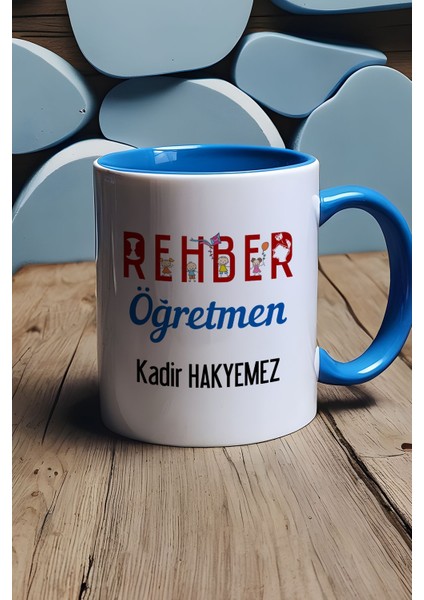 Kişiye Özel Rehber Öğretmen Kupa Bardak Mavi Öğretmenler Günü Hediyesi fırsatları