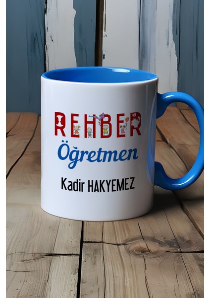 Kişiye Özel Rehber Öğretmen Kupa Bardak Mavi Öğretmenler Günü Hediyesi indirimleri