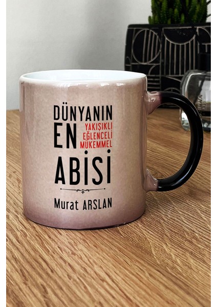 Kişiye Özel Abi Kupa Bardak Sihirli Ağabeye Babalar Günü Hediyesi fiyatları