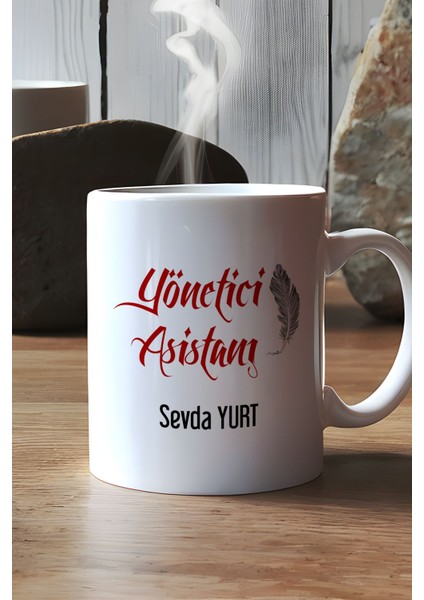 Kişiye Özel Yönetici Asistanı Kupa Bardak Beyaz