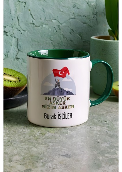 Kişiye Özel En Büyük Asker Kupa Bardak Yeşil Askere Hediye indirimleri