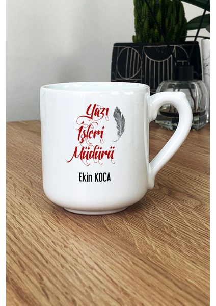 Kişiye Özel Yazı Işleri Müdürü Kupa Bardak Oval fiyatları