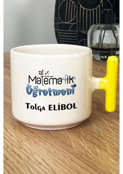 Kişiye Özel Matematik Öğretmeni -2- Kupa Bardak T Kulplu Sarı Öğretmenler Günü Hediyesi fiyatları