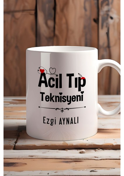 Kişiye Özel Acil Tıp Teknisyeni Kupa Bardak Beyaz Att Tıp Bayramı Hediyesi