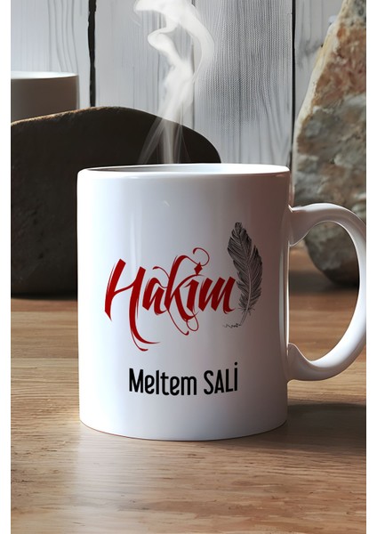 Kişiye Özel Hakim Kupa Bardak Beyaz modelleri
