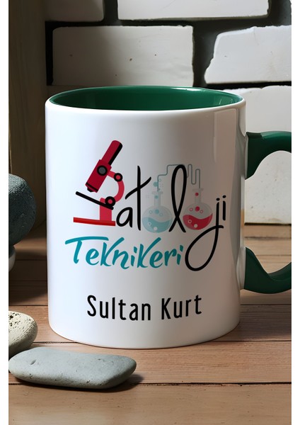 Kişiye Özel Patoloji Teknikeri Kupa Bardak Yeşil Isme Özel Tıp Bayramı Hediyeleri fiyatları