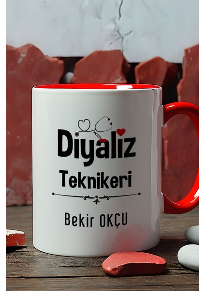 Kişiye Özel Diyaliz Teknikeri Kupa Bardak Kırmızı Tıp Bayramı Hediyesi fiyatları