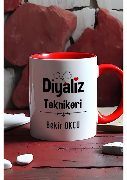 Kişiye Özel Diyaliz Teknikeri Kupa Bardak Kırmızı Tıp Bayramı Hediyesi indirimleri