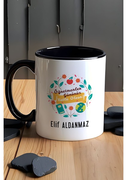 Kişiye Özel Öğretmenler Günü Hediyesi Kupa Bardak Siyah fırsatları