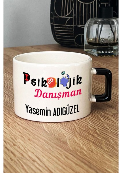 Kişiye Özel Psikolojik Danışman Lüks Fincan Siyah Tıp Bayramı Hediyesi fiyatları