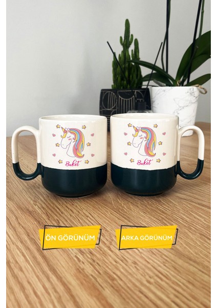 Kişiye Özel Unicorn Pro Kupa Bardak Siyah Kız Çocuğa Doğum Günü Hediyesi modelleri