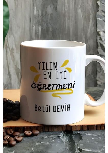 Kişiye Özel Öğretmenler Günü Hediyesi Kupa Bardak Beyaz Sınıf Öğretmenine Hediye fiyatları