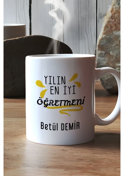 Kişiye Özel Öğretmenler Günü Hediyesi Kupa Bardak Beyaz Sınıf Öğretmenine Hediye modelleri