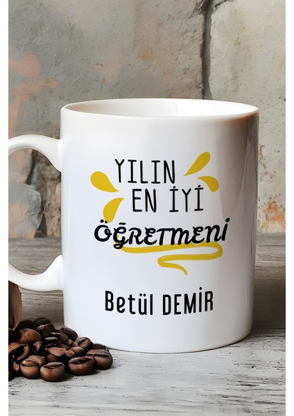 Kişiye Özel Öğretmenler Günü Hediyesi Kupa Bardak Beyaz Sınıf Öğretmenine Hediye fırsatları