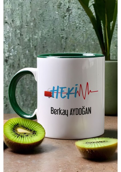 Kişiye Özel Hekim Doktor Kupa Bardak Yeşil 14 Mart Tıp Bayramı Hediyesi