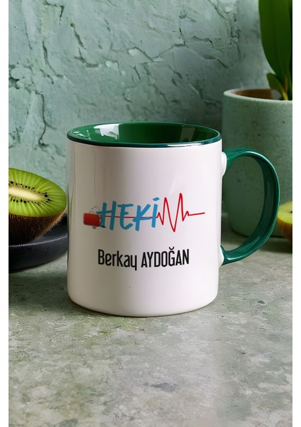 Kişiye Özel Hekim Doktor Kupa Bardak Yeşil 14 Mart Tıp Bayramı Hediyesi