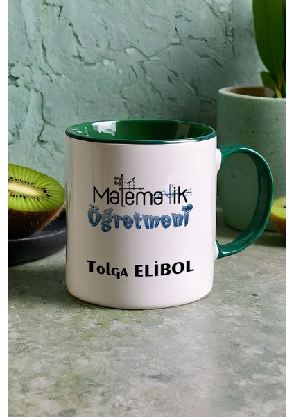 Kişiye Özel Matematik Öğretmeni -2- Kupa Bardak Yeşil Öğretmenler Günü Hediyesi indirimleri