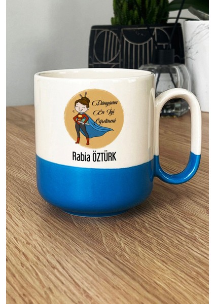 Kişiye Özel Kadın Öğretmenler Günü Hediyesi Pro Kupa Bardak Mavi fiyatları