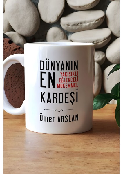 Kişiye Özel Erkek Kardeş Kupa Bardak Beyaz Erkek Kardeşe Doğum Günü Hediyesi indirimleri