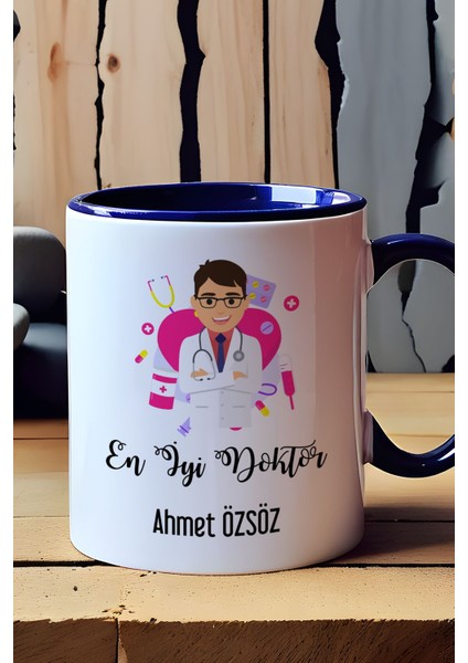 Kişiye Özel En Iyi Doktor Kupa Bardak Lacivert Tıp Bayramı Hediyesi fırsatları