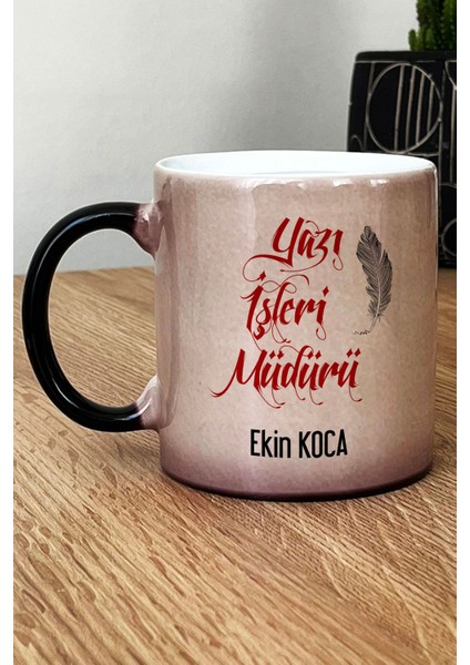 Kişiye Özel Yazı Işleri Müdürü Kupa Bardak Sihirli