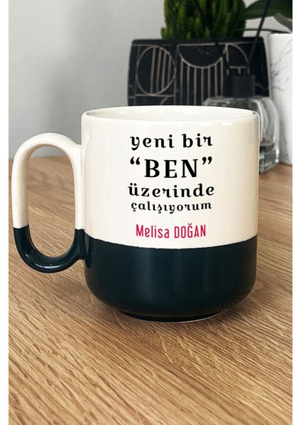 Kişiye Özel Yeni Bir Ben Pro Kupa Bardak Siyah Motto Arkadaşa Kardeşe Hediye