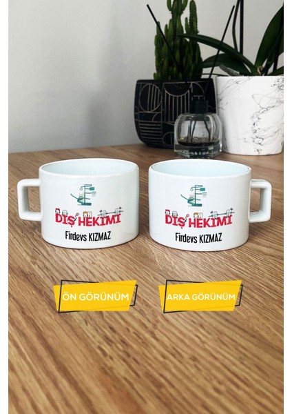 Kişiye Özel Diş Hekimi Lüks Fincan Beyaz Diş Hekimleri Günü Hediyesi fiyatları