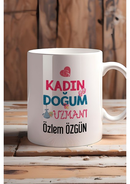 Kişiye Özel Kadın Doğum Uzmanı Kupa Bardak Beyaz Tıp Bayramı Hediyeleri