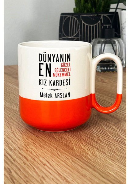 Kişiye Özel Kız Kardeş Pro Kupa Bardak Turuncu Kız Kardeşe Doğum Günü Hediyesi fiyatları