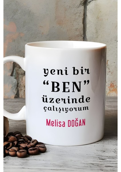 Kişiye Özel Yeni Bir Ben Kupa Bardak Beyaz Motto Arkadaşa Kardeşe Hediye fırsatları