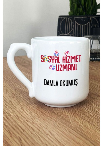 Kişiye Özel Sosyal Hizmet Uzmanı Kupa Bardak Oval