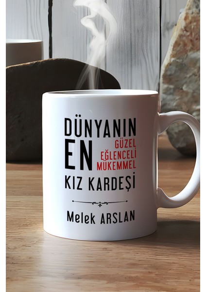 Kişiye Özel Kız Kardeş Kupa Bardak Beyaz Kız Kardeşe Doğum Günü Hediyesi modelleri