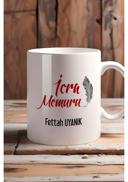 Kişiye Özel Icra Memuru Kupa Bardak Beyaz