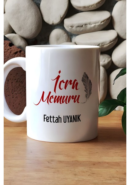 Kişiye Özel Icra Memuru Kupa Bardak Beyaz
