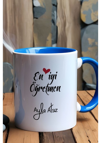 Kişiye Özel En Iyi Öğretmen Kupa Bardak Mavi Öğretmenler Günü Hediyesi fiyatları